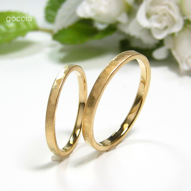 ゴールドの結婚指輪・マリッジリング